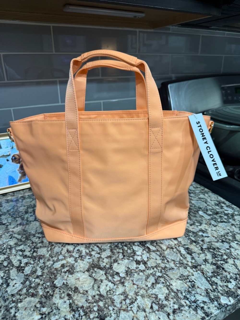 Stoney Clover Lane Peach Tote Bag